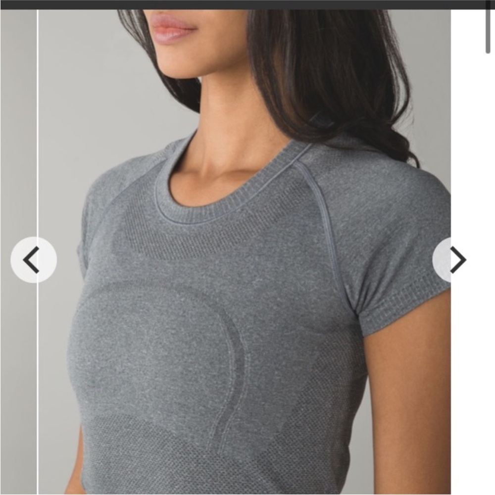 LULULEMON Swiftly Tech Gray Short Sleeve Women's Tee - Picture 2 of 11